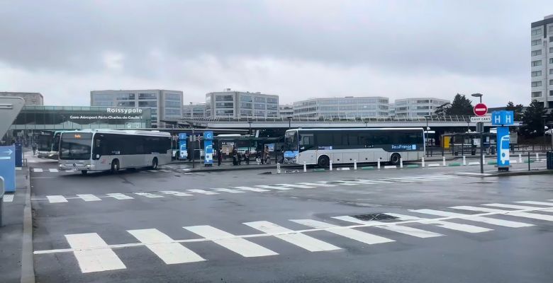 como ir de charles de gaulle a paris en bus