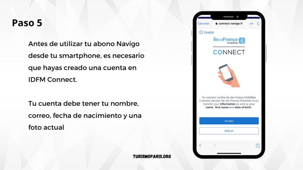 creacion de cuenta idfm Connect