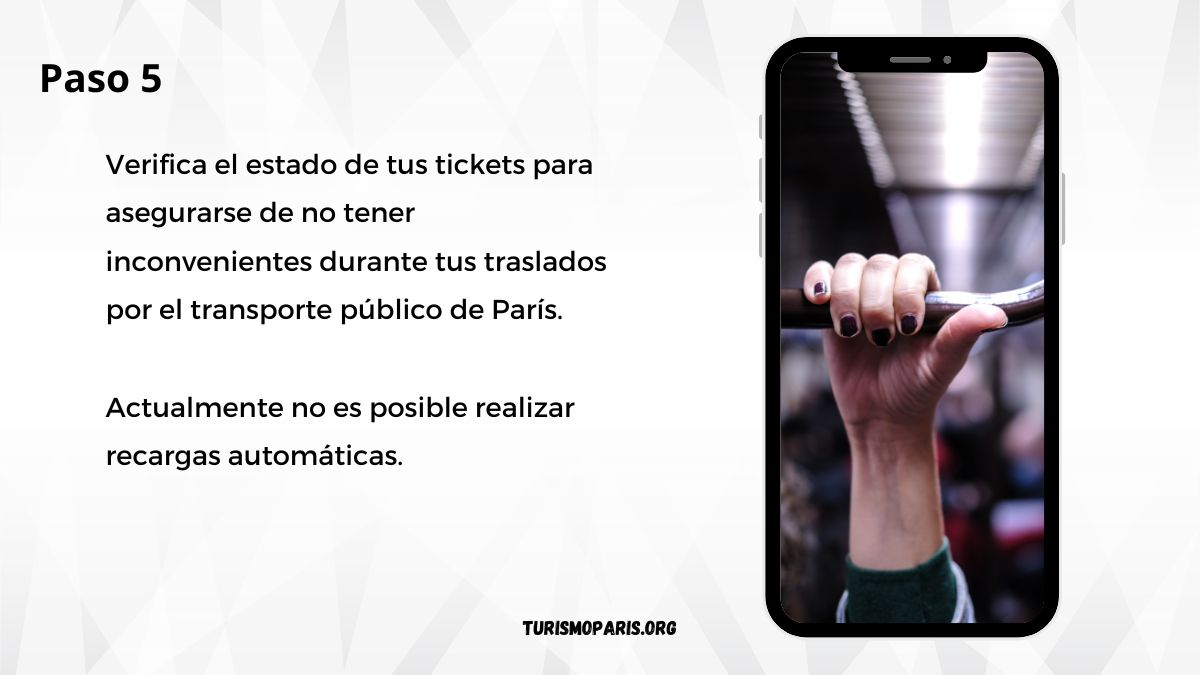 paso 5 recarga online de transporte paris
