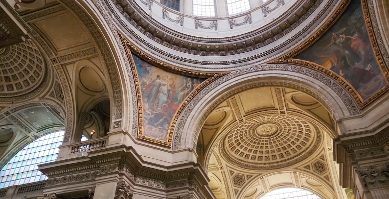 frescos y pinturas del panteon de paris