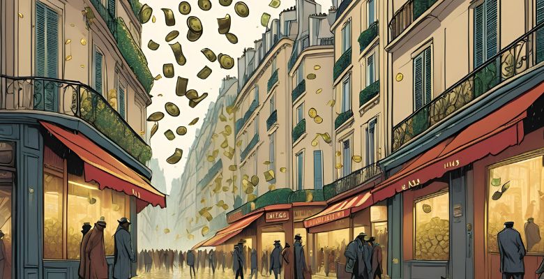 lluvia de dinero en paris