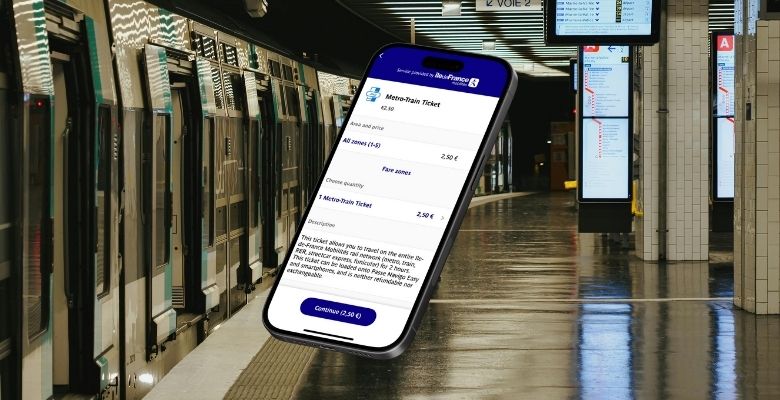 billete metro-tren en paris