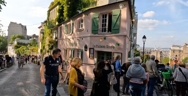 La Maison Rose por fuera